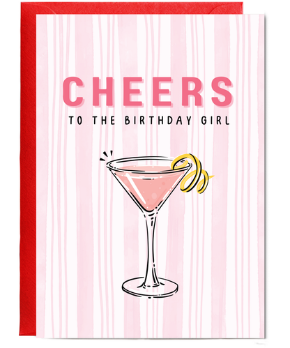 Cheers to the birthday girl cocktail
