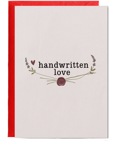 Handwritten Love valentines day