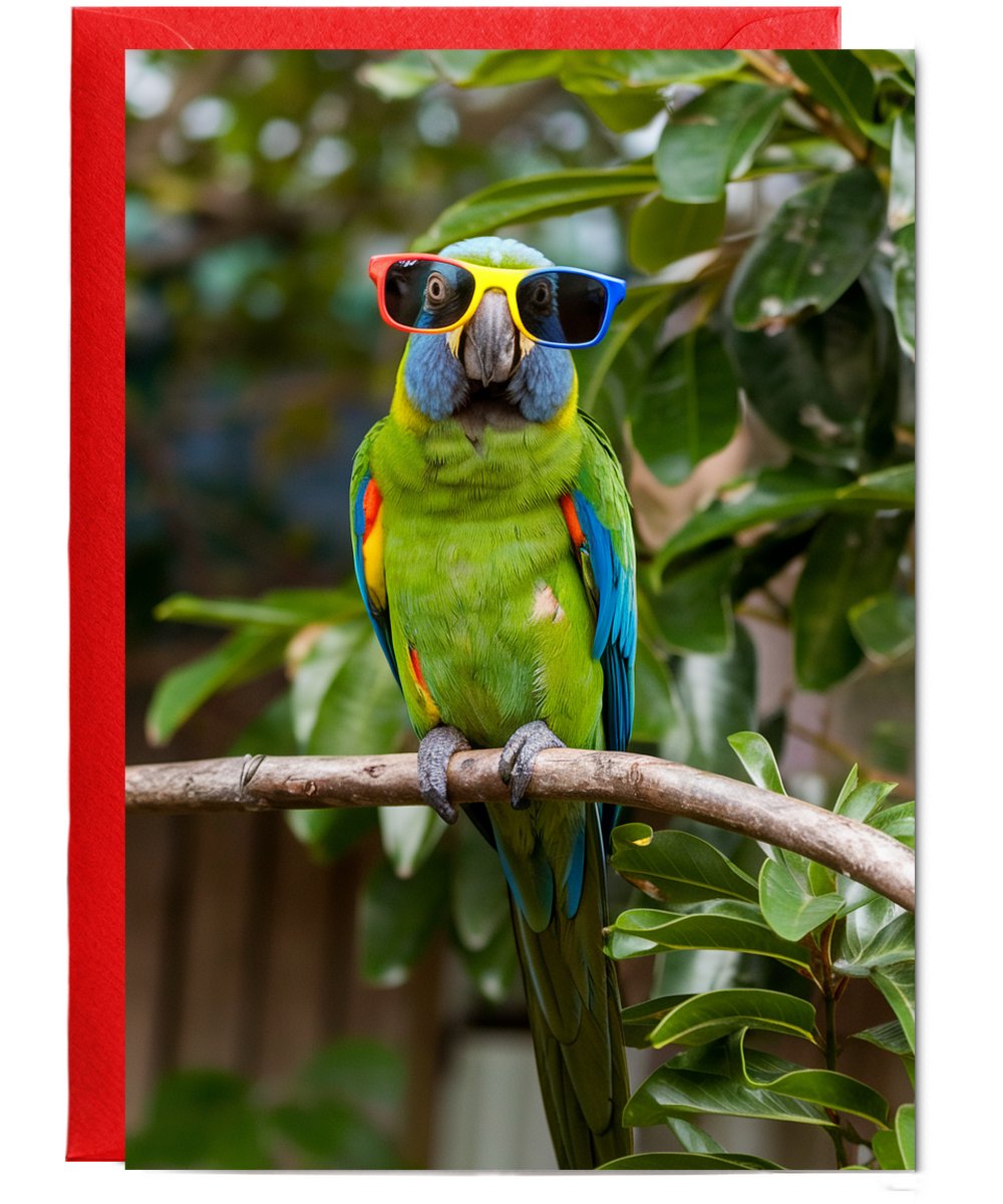 Parrot in Colorful Shades