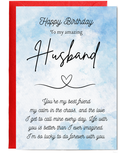 Gold Happy Birthday Husband