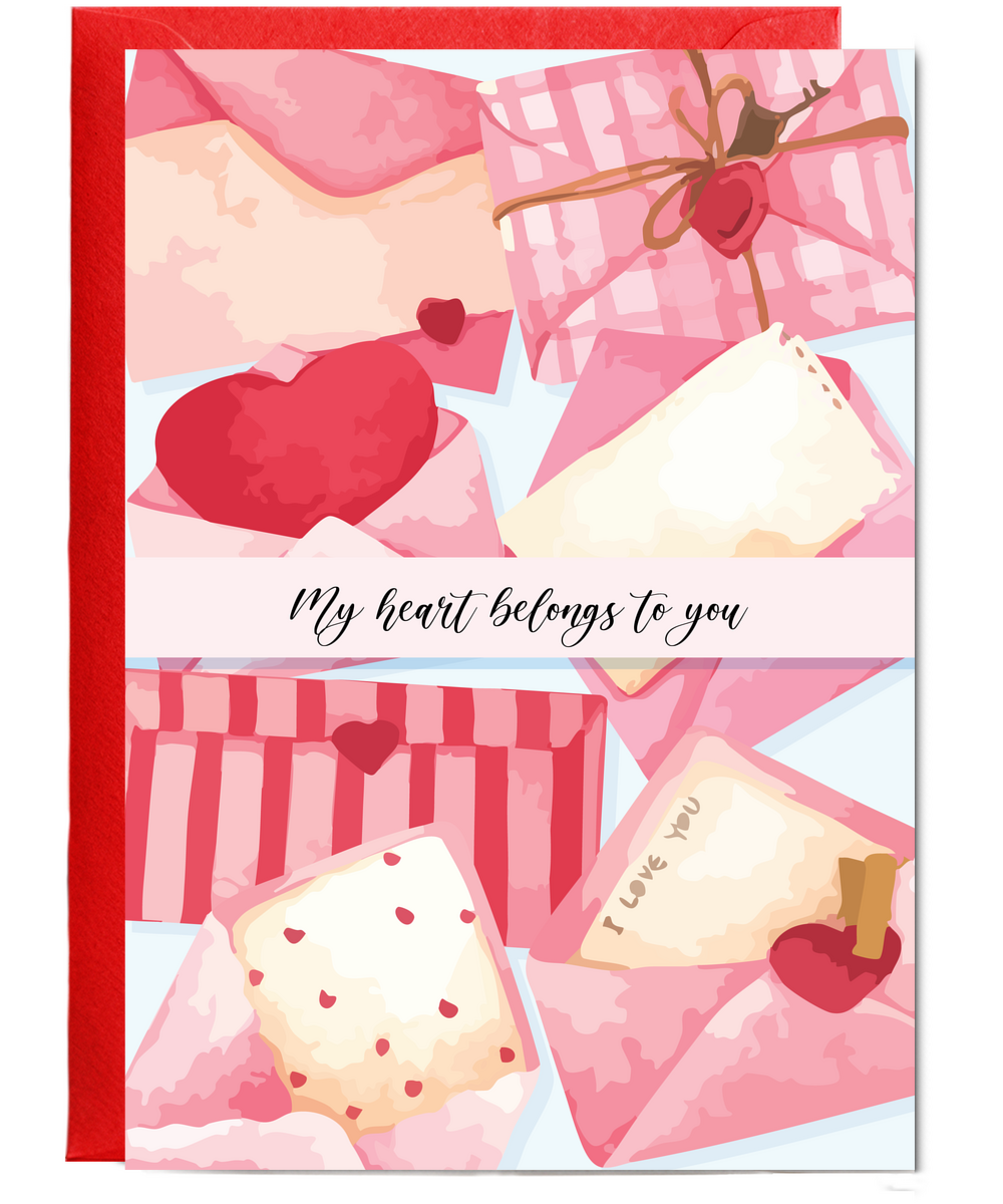 My heart belongs to you love letters