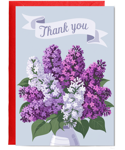 Thank You - Bouquet of Lilacs