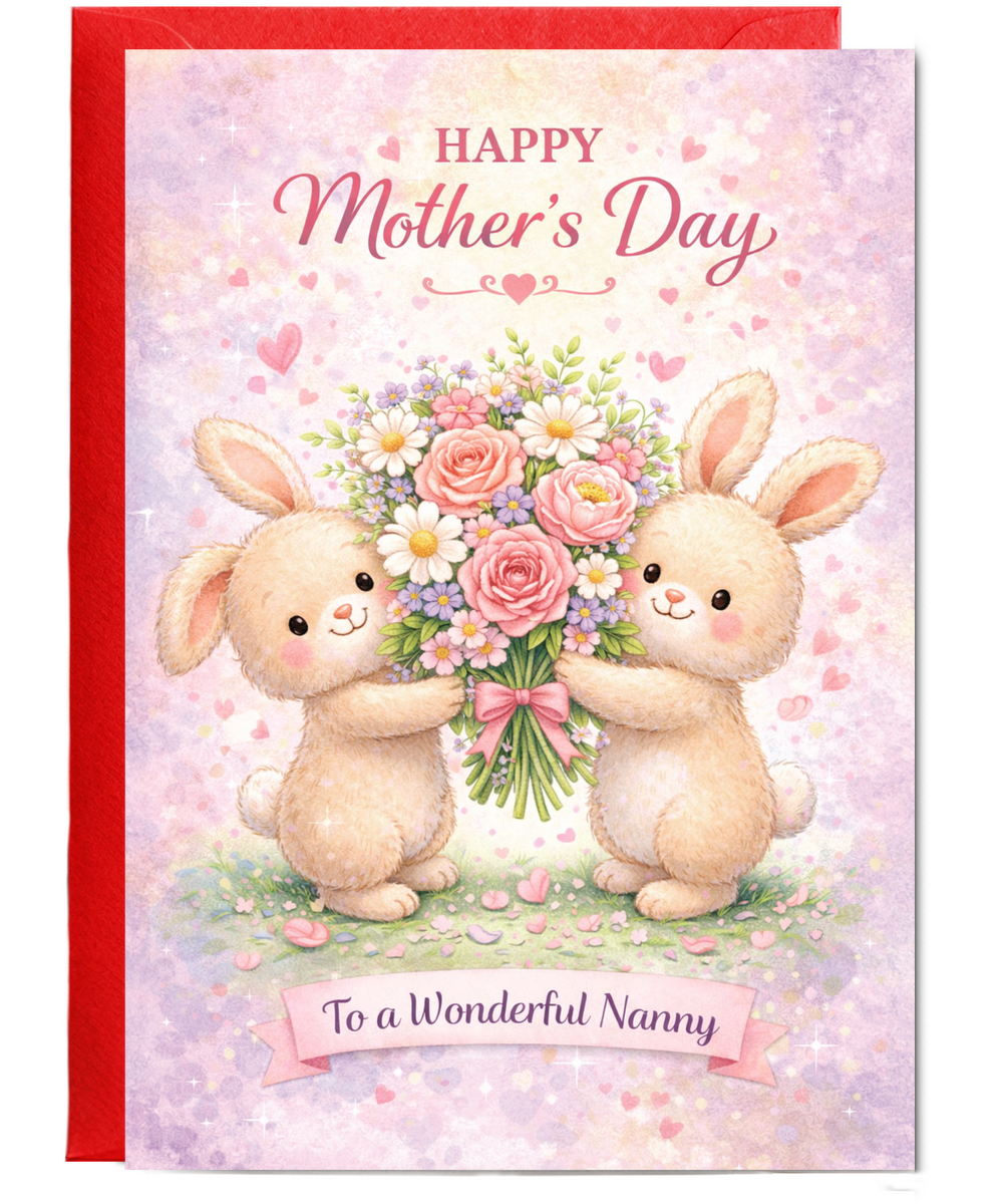 Happy Mother's day to a wonderful nanny adorable bunnies
