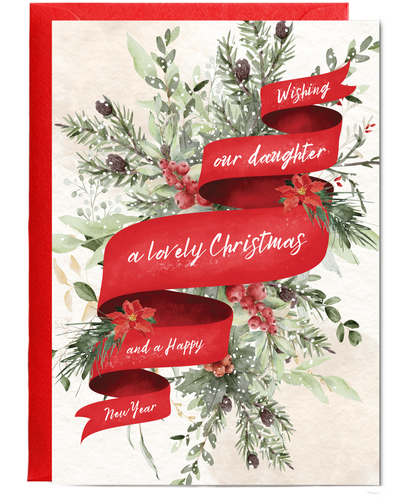Wishing our daughter a lovely Christmas and a happy new year