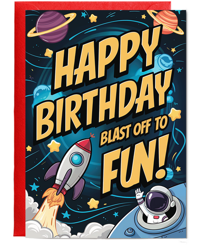 Happy Birthday! Blast Off to Fun!
