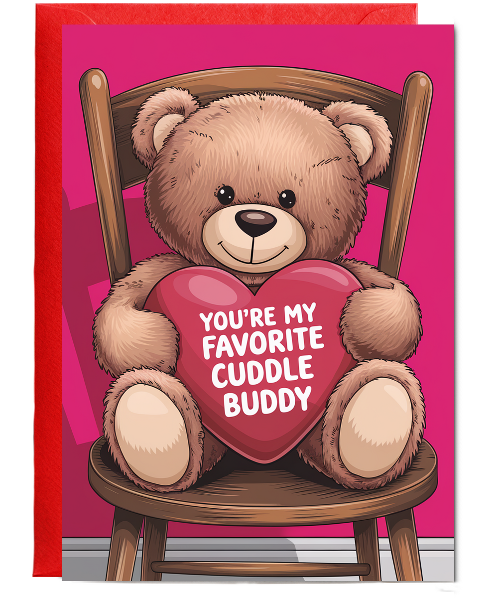 You’re my favorite cuddle buddy Greeting Card