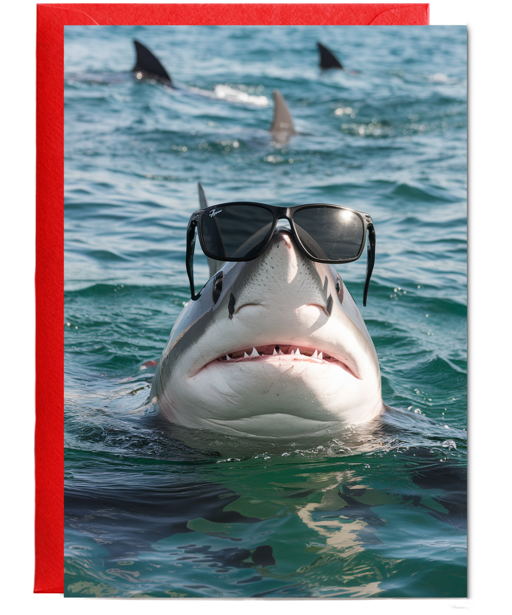 Shark in Black Sunglasses