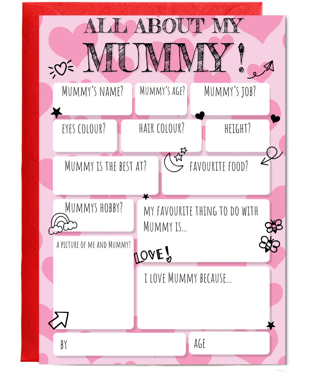 All about Mummy fill in