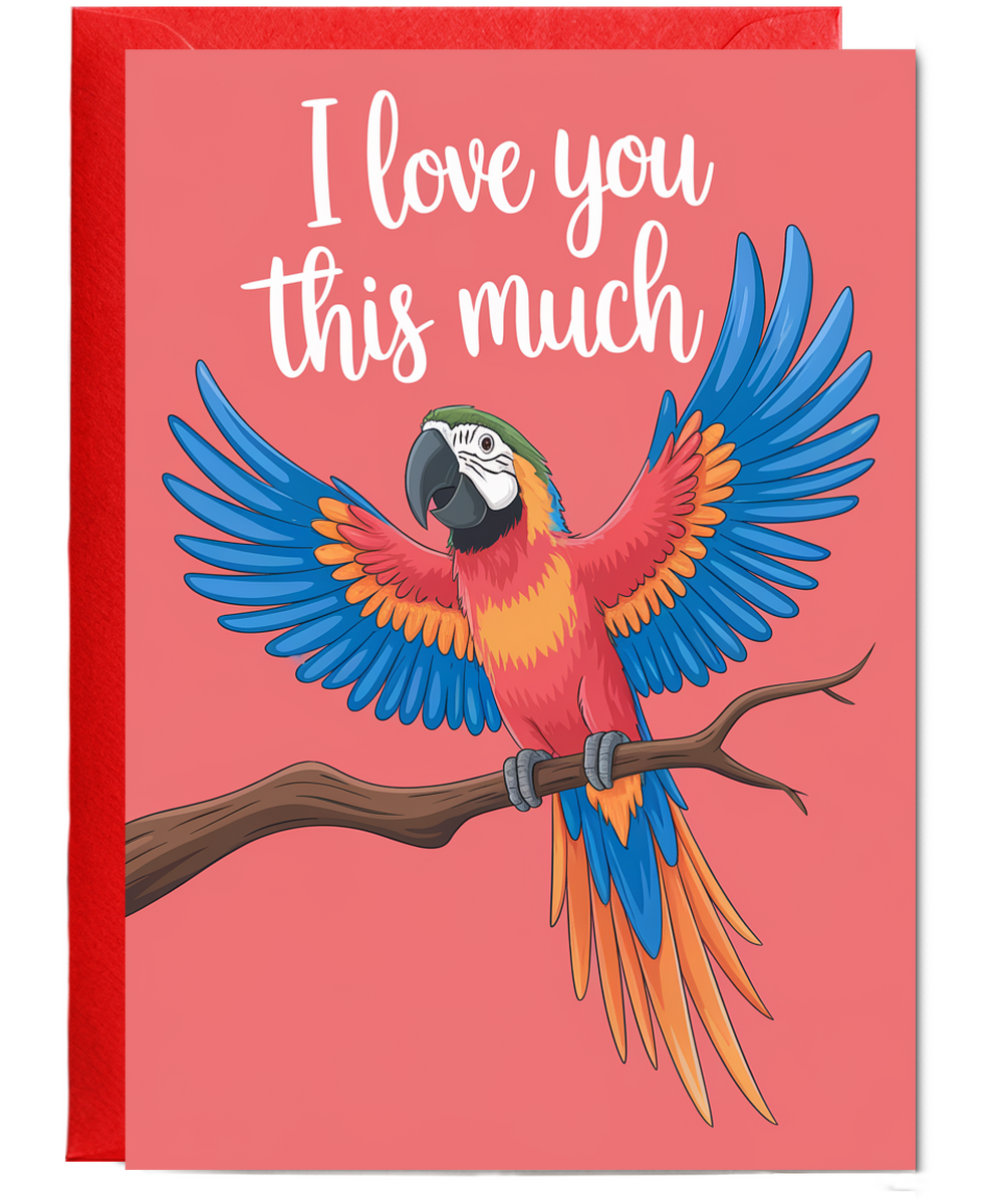 Valentines Day CardI Love you this much