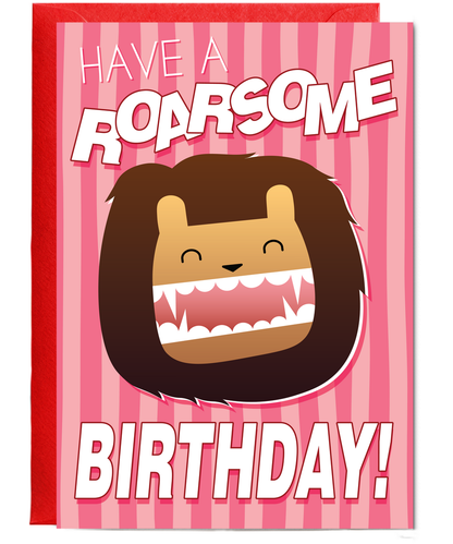 Kids Pink Have a Raorsome Birthday