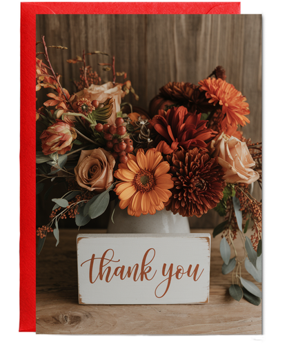 Thank You - Autumn Floral Arrangement
