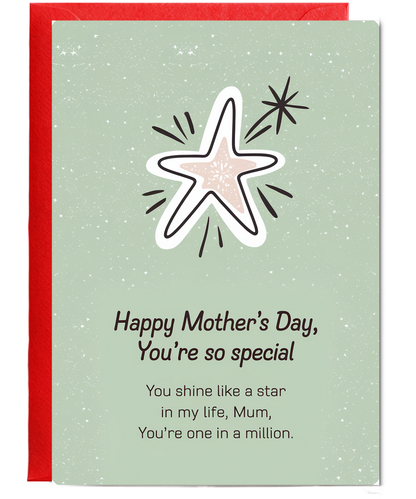 Mothers Day Card Mum You're So Special from daughter