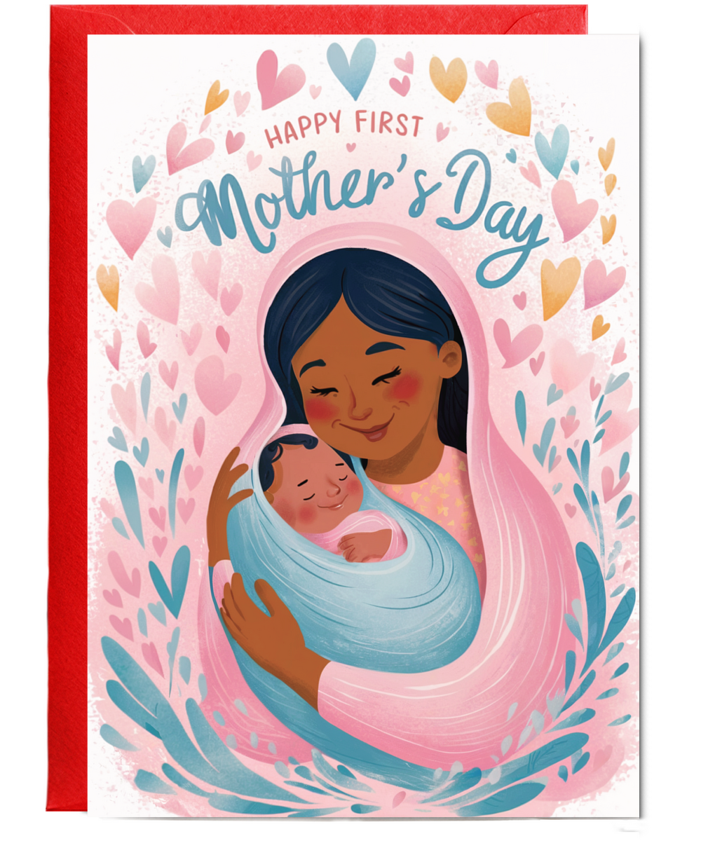 happy first Mother's day head scarf