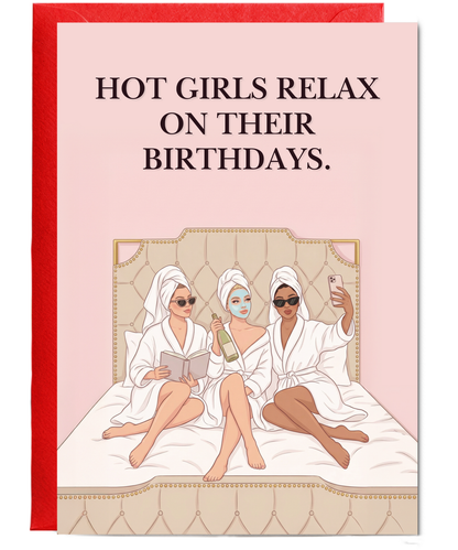 Hot girls relax on their birthdays