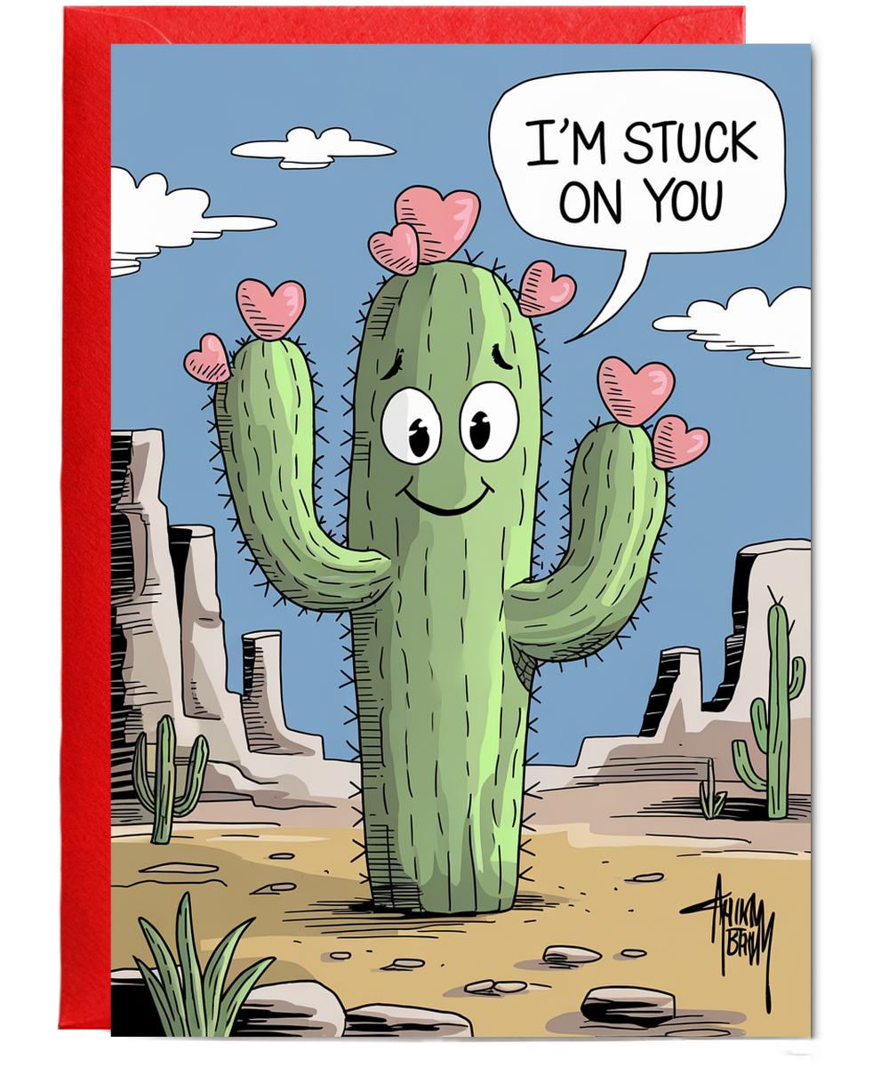I’m stuck on you Greeting Card