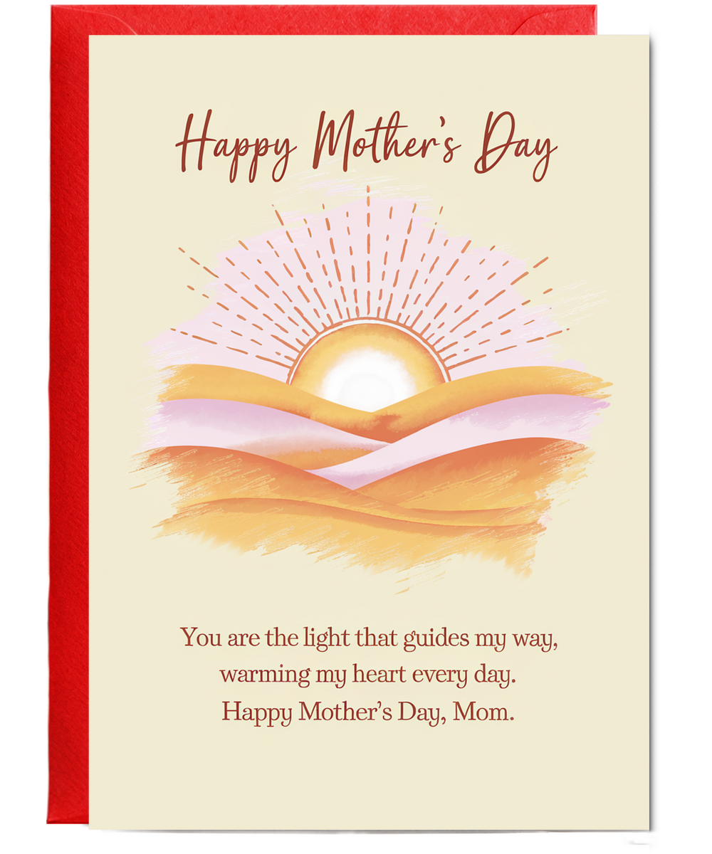 Happy Mother's Day Card traditional warming heart Traditional
