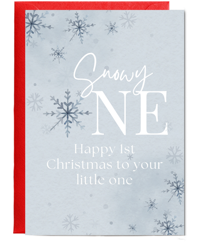 snowy one, happy 1st Christmas to your little one