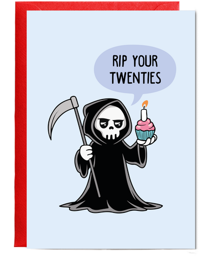 Happy Birthday Card Turning 30 and RIP Your Twenties