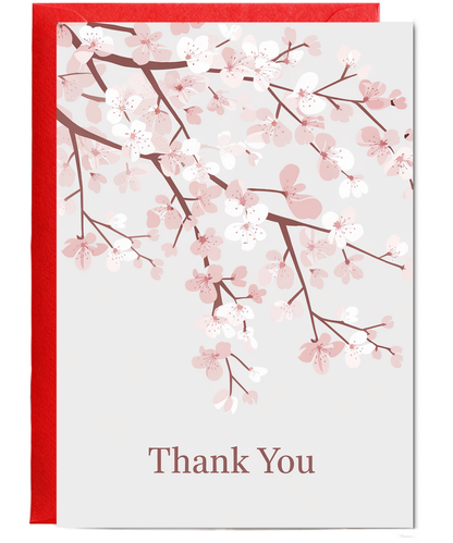 Thank You - Cherry Blossom Branches