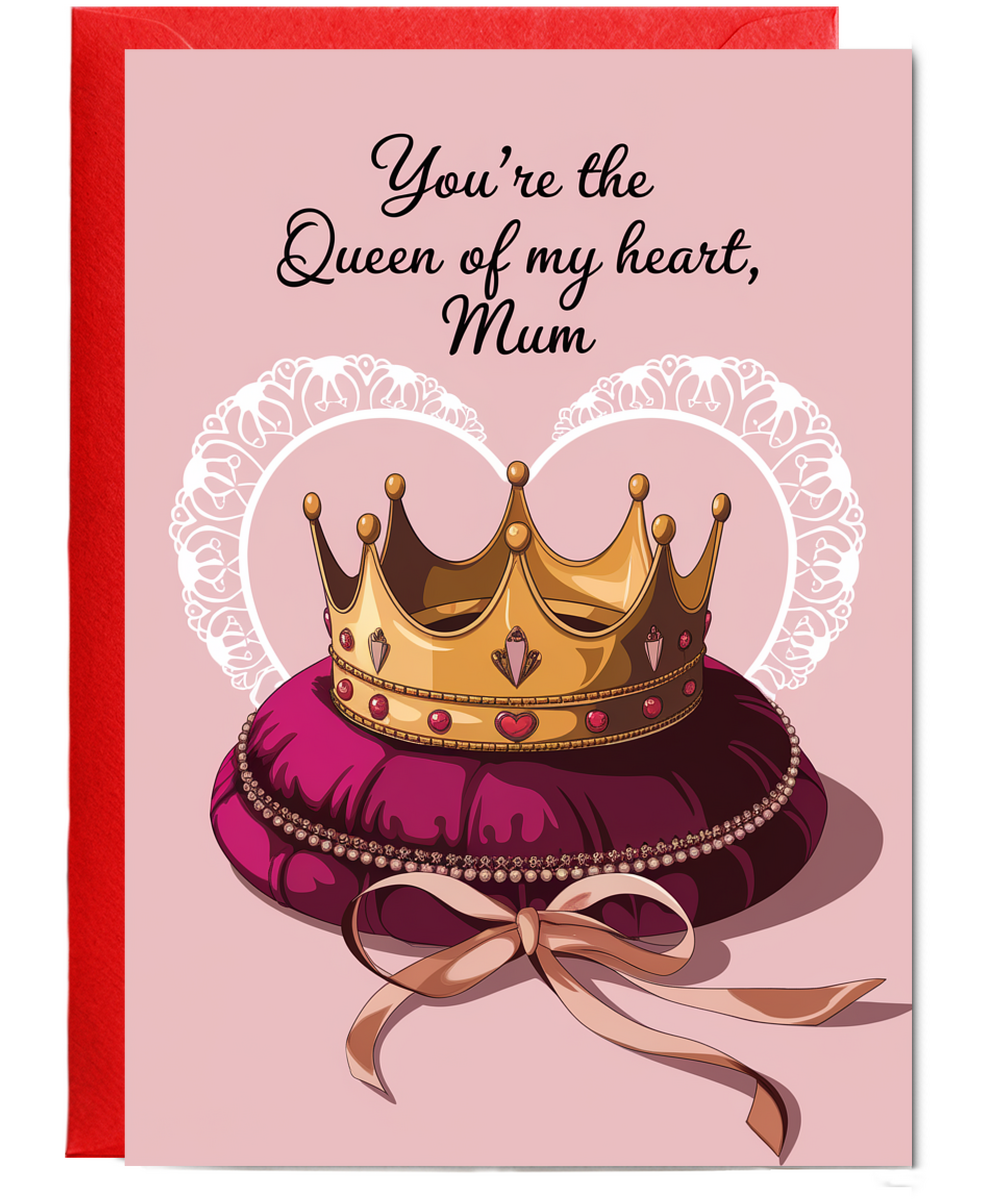 You’re the Queen of My Heart, Mum Mothers Day Card