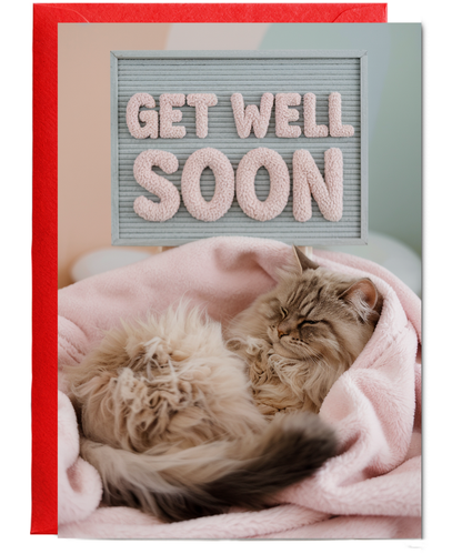 Get Well Soon with Cozy Cat