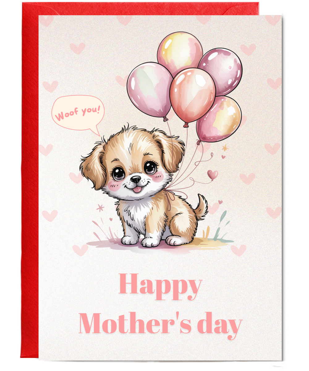 I woof you happy mother's day dog mum