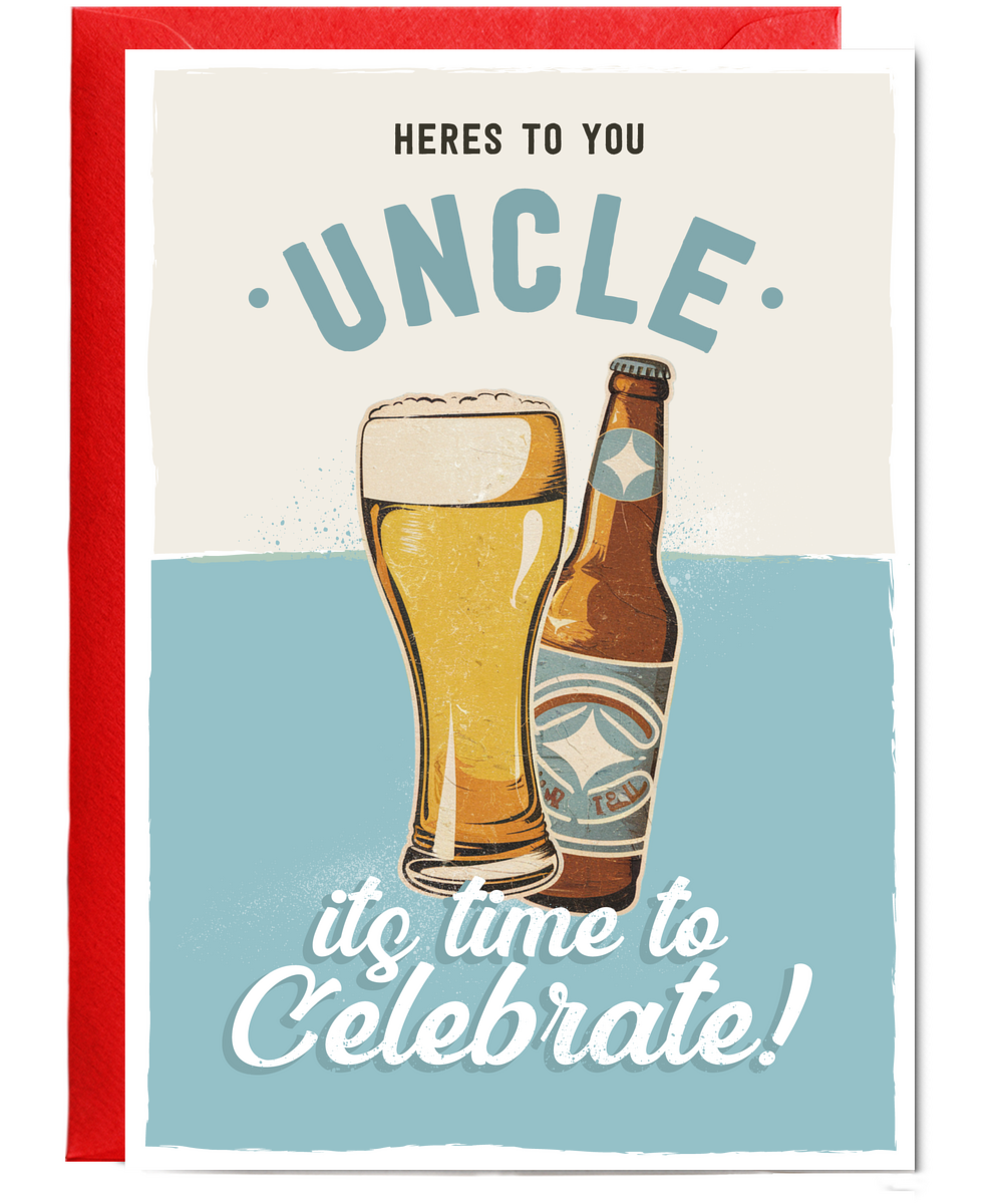 Heres to You Uncle Retro Beer
