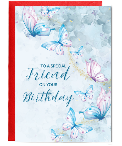 to a special friend on your birthday butterflies