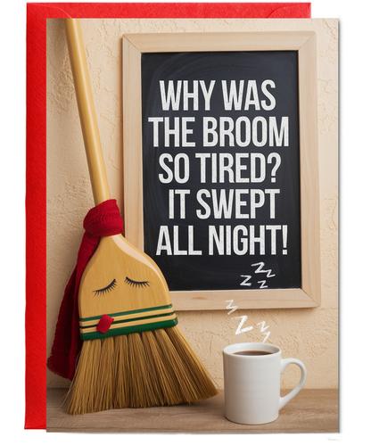 Why was the broom so tired? It swept all night!