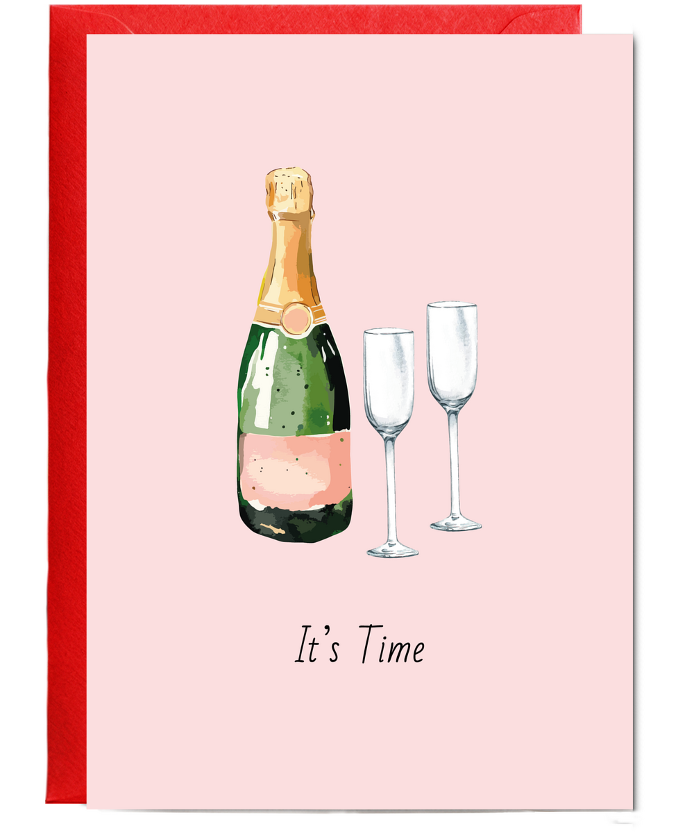 Minimalist Its Time for Celebration Card for Birthdays Anniversaries Achievements