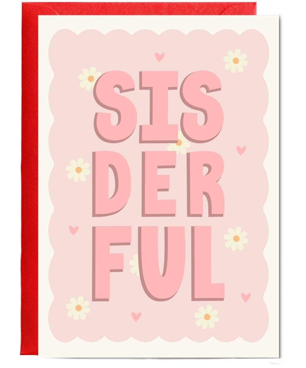 sisterful daisies and hearts