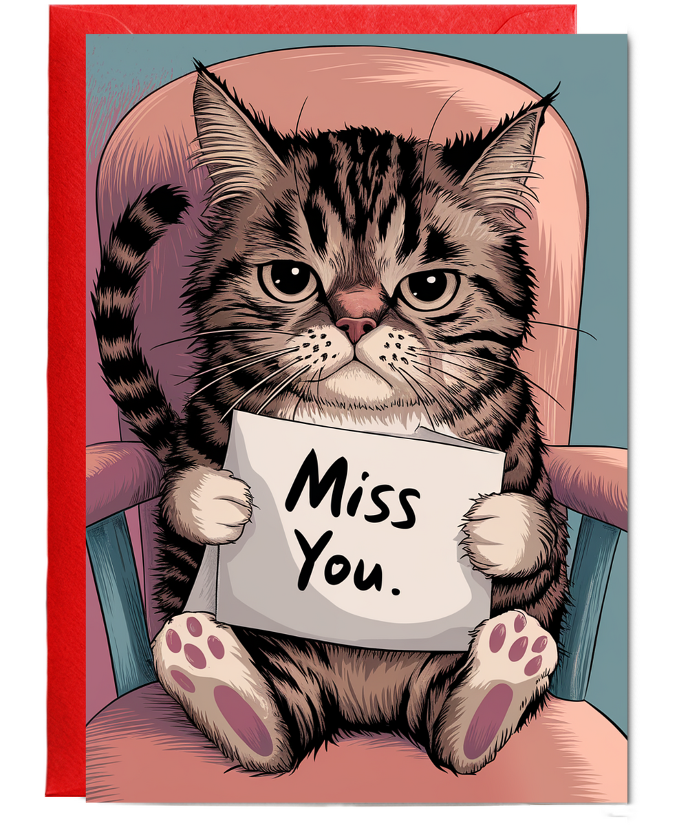 Miss You - Cat with a Letter