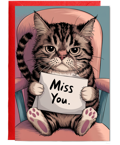 Miss You - Cat with a Letter
