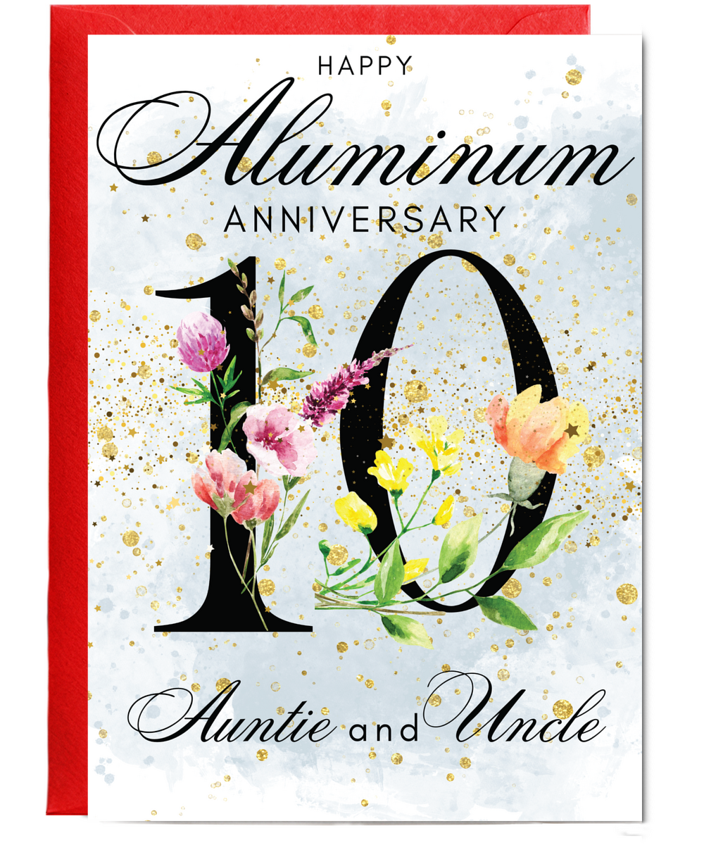 A5 Aluminum anniversary auntie and uncle