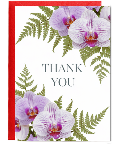 Thank You - Orchid and Fern Design