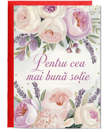 Pentru cea mai bună soție to the best wife floral