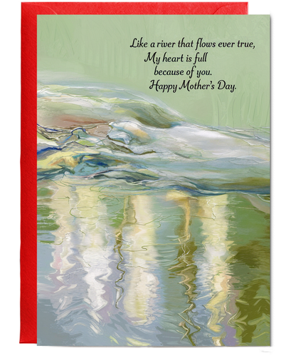 Happy Mother's Day Card Love flows Traditional poem