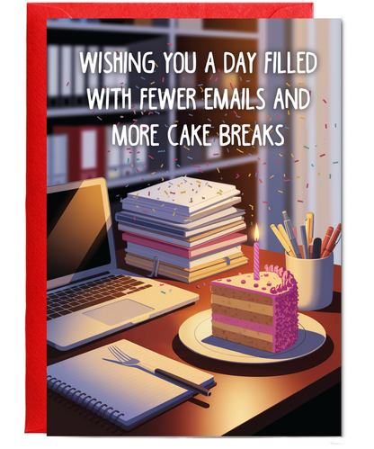 Happy Birthday wishing you a day filled with fewer emails