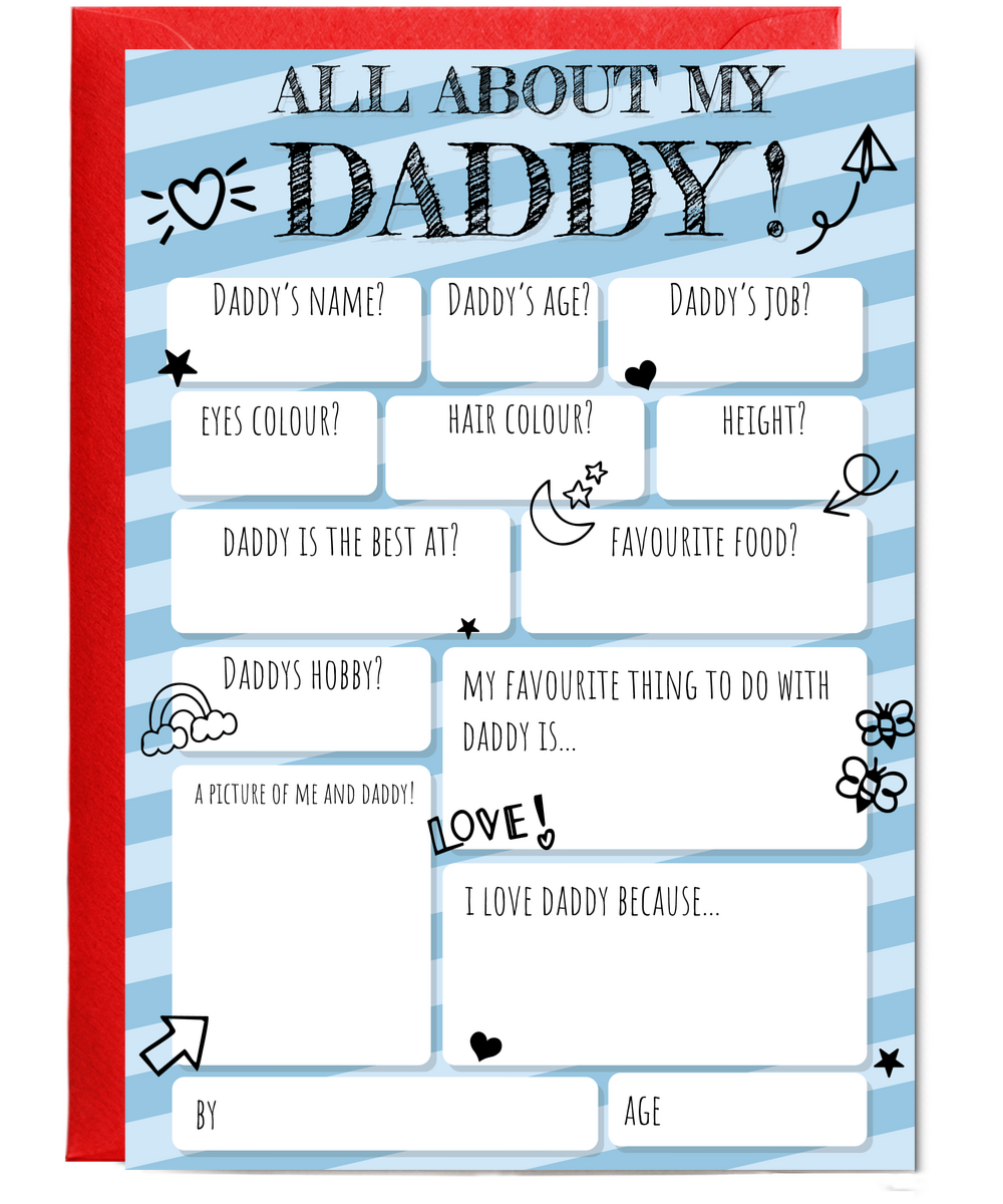 All about Daddy fill in