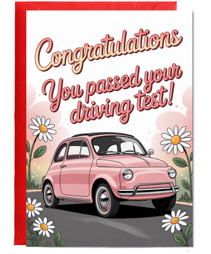 congratulations you passed your driving test daisies