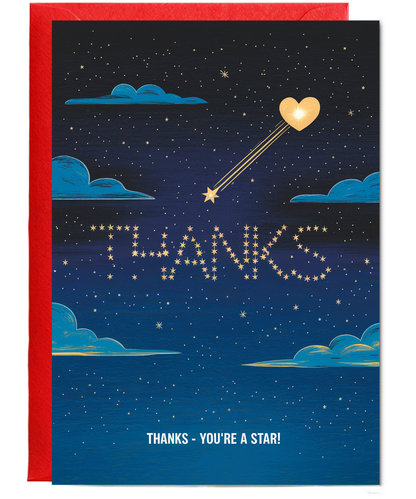 Thank you Card You're a Star