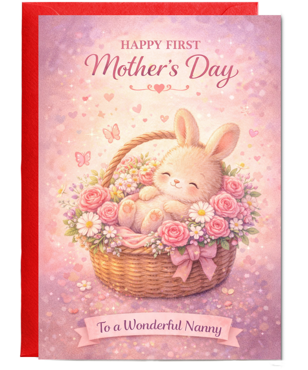 Happy Mother's Day to a wonderful Nanny, adorable bunny