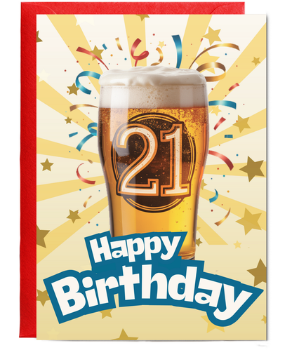 Happy 21th Birthday beer