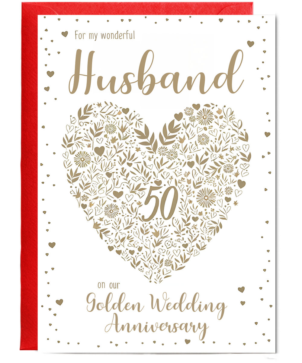 For my husband on our golden anniversary
