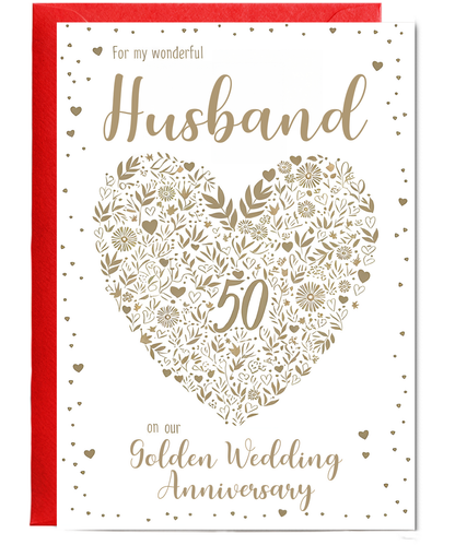 For my husband on our golden anniversary