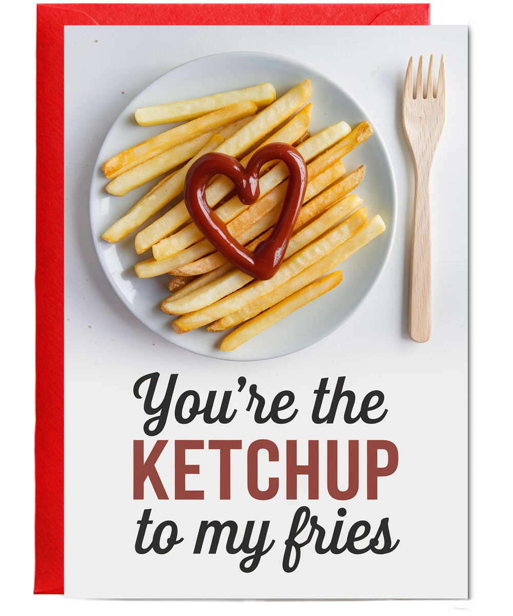 You’re the ketchup to my fries Greeting Card