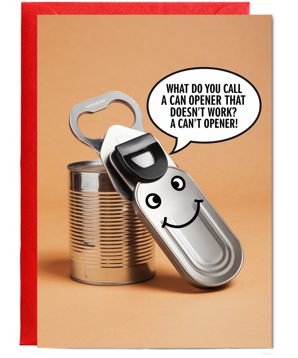 What do you call a can opener that doesn’t work? A can’t opener!