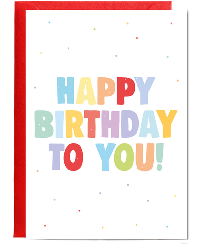 Happy Birthday to You with Cake Sprinkles