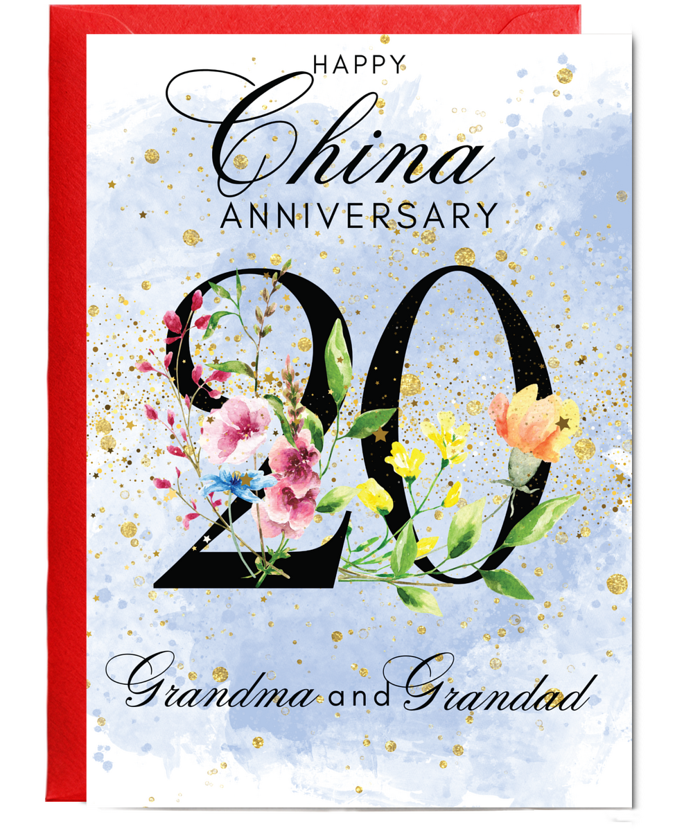 A5 China anniversary Grandma and grandad