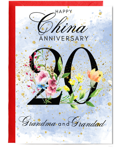 A5 China anniversary Grandma and grandad